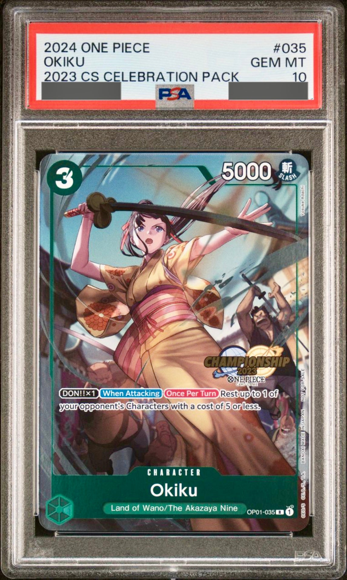 【PSA10】お菊　cs2023【OP01-035】【発送時期8月下旬〜9月下旬】